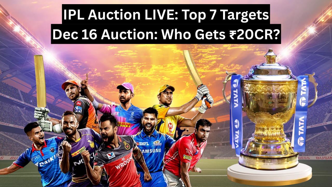IPL 2026 Auction on December 16: Date, Venue, Purse & Players Every Fan Is Watching